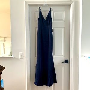 NWT LuLus Navy formal dress/ gown XS